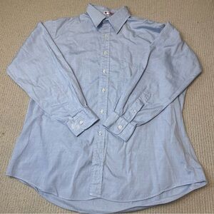 Vtg Kenneth Gordan Patrick James Shirt Mens XL Blue Cotton Oxford Button Down